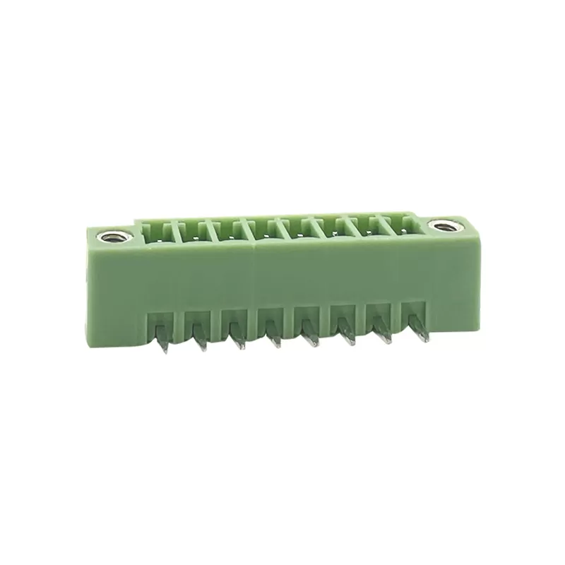 3.50mm & 3.81mm Female Pluggable terminal block Right Angle With Fixed hole:RHTBYDLR-3.50&3.81